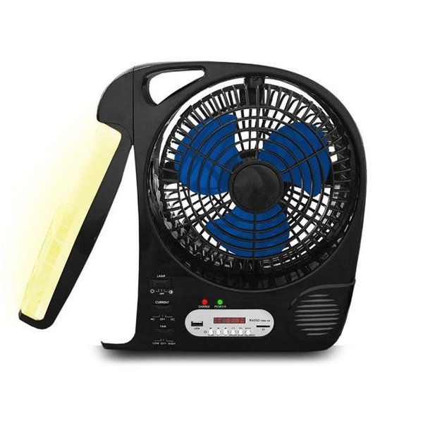 Technical Pro Technical Pro FS2BT Rechargeable Fan LED Work Light with AM-FM Bluetooth Speaker FS2BT